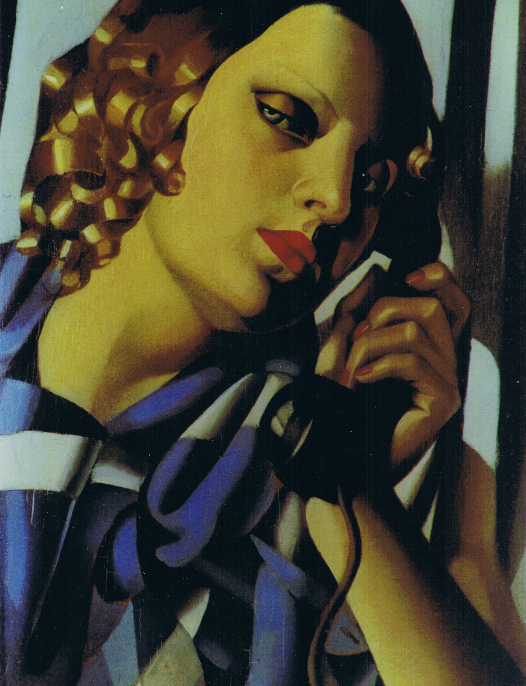 Tamara de Lempicka  Le telephone klirò falso d'autore copia copy art