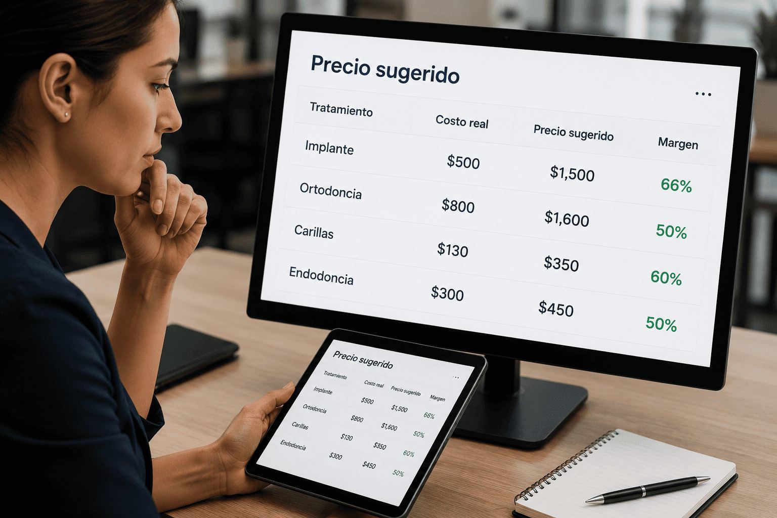 Análisis de rentabilidad por tratamiento odontológico