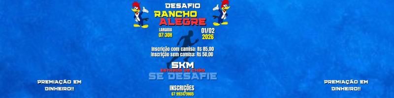 Arte da CORRIDA DESAFIO RANCHO ALEGRE