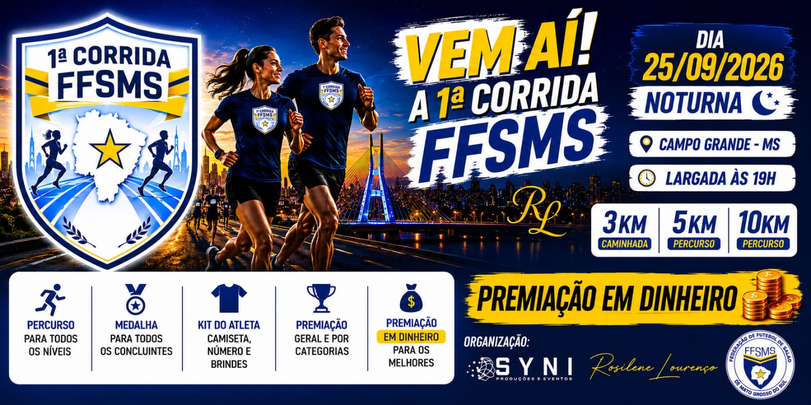CORRIDA E CAMINHADA FFSMS 2026