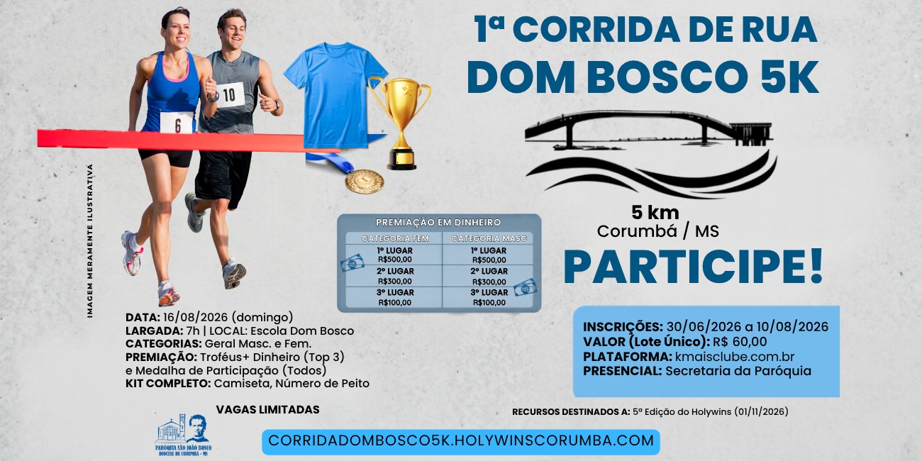 1ª CORRIDA DOM BOSCO 5K