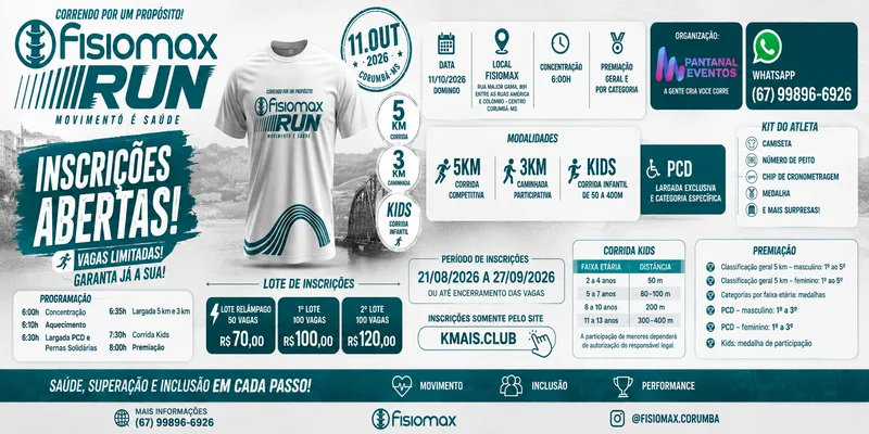FISIOMAX RUN – MOVIMENTO É SAÚDE