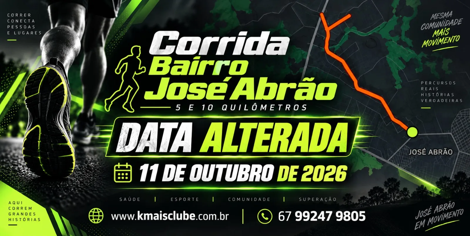 NOVA DATA - DESAFIO DE CORRIDA – BAIRRO JOSÉ ABRÃO (Evento com causa social)