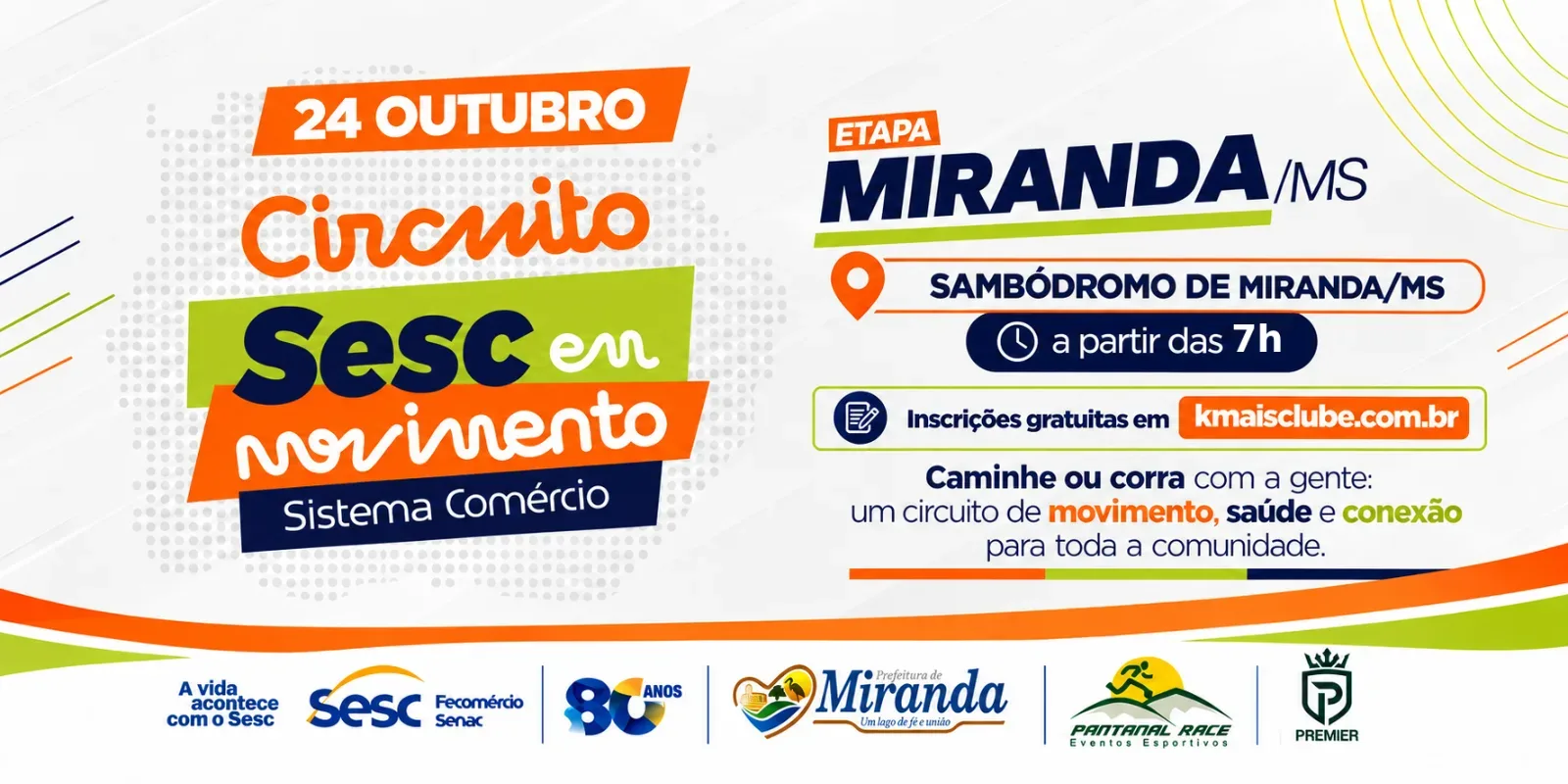 Banner de SESC EM MOVIMENTO - MIRANDA/MS