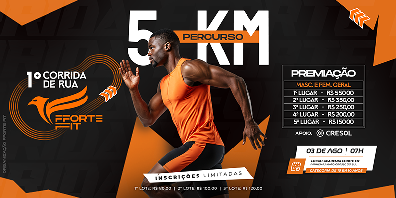 1ª CORRIDA BENEFICENTE FFORTE FIT