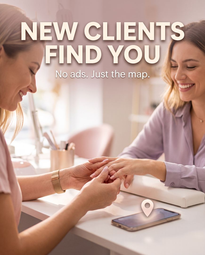 Let new clients come to you 📍

Your profile shows up when clients near you search for a nail artist — real discovery, zero ad spend. Just create your profile and go live.

#nailartist #nagelstudio #newclients #beautybusiness #nailtech #localbusiness #nailboss #naildesign #nailapp #nagelkünstlerin – photo 1