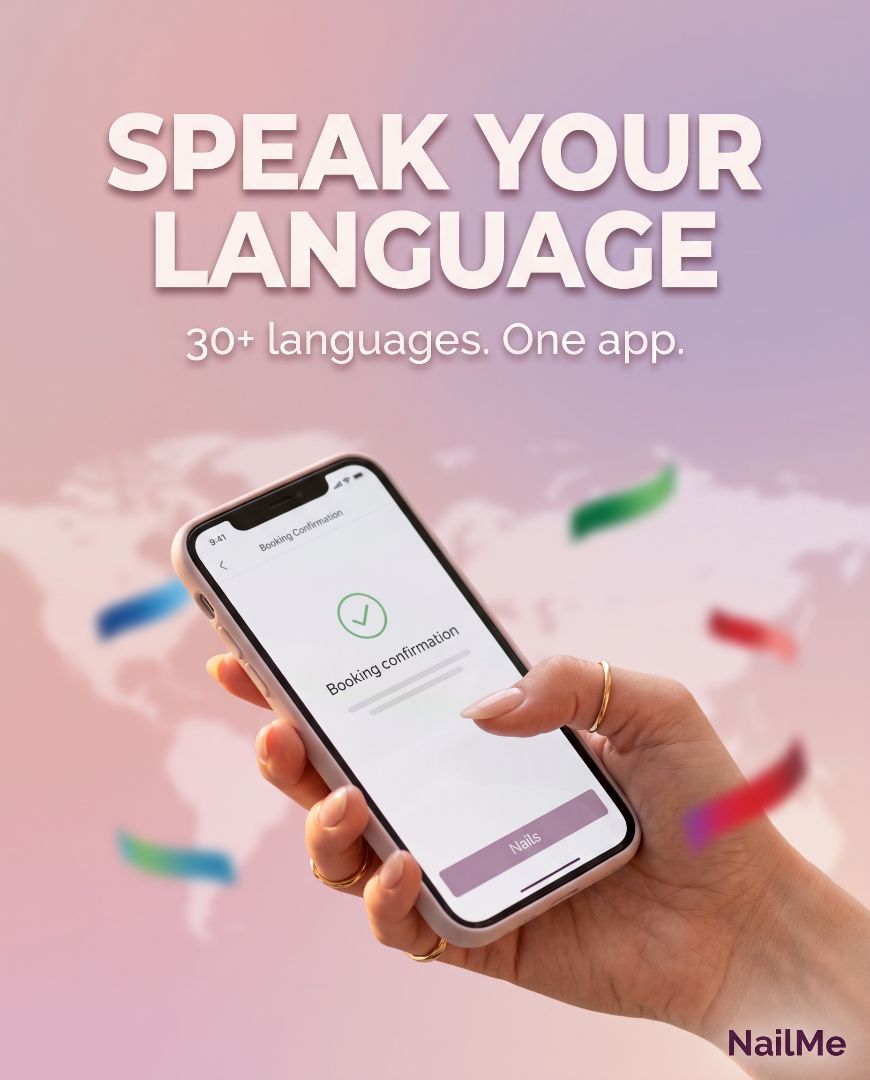NailMe speaks your language 🌍

Wherever you are, NailMe feels like home — available in 30+ languages so every user gets the full experience, no translation needed.

#nailapp #globalapp #multilingual #nailsworldwide #beautytech #nailinspo #nailsofinstagram #internationalapp #nailcommunity #naildesign – photo 1