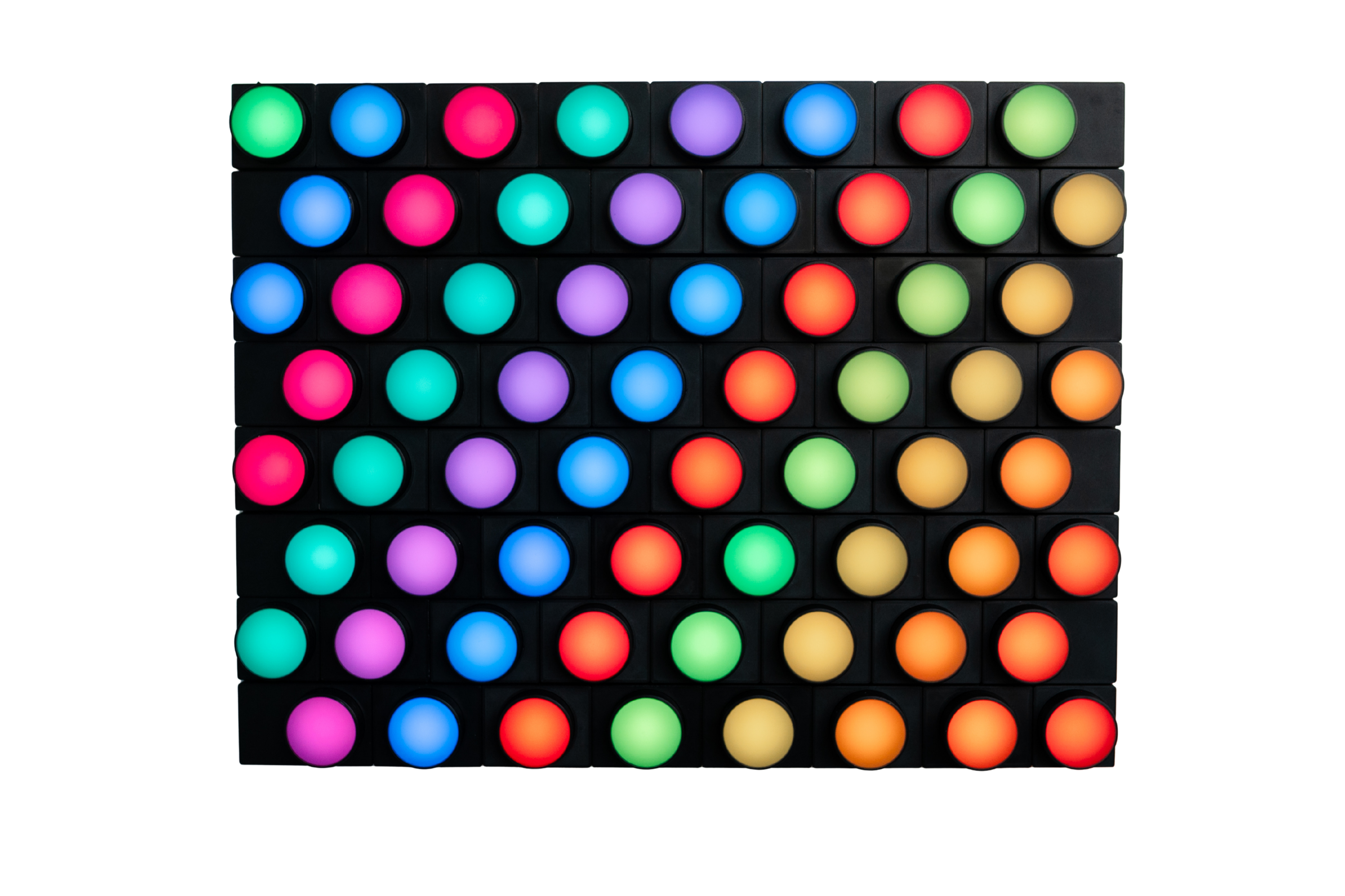 Knobbles Device - Interactive LED lighting system with colorful twistable knobs