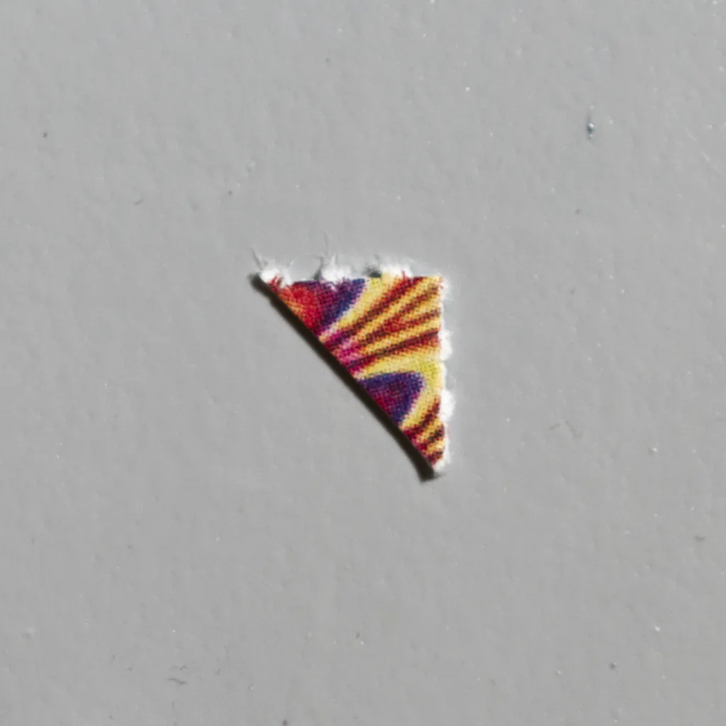 Multicolored abstract pattern molecular scheme