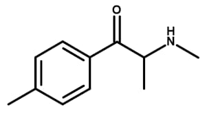 2-MMC and 4-MMC sold as 4-MMC molecular scheme