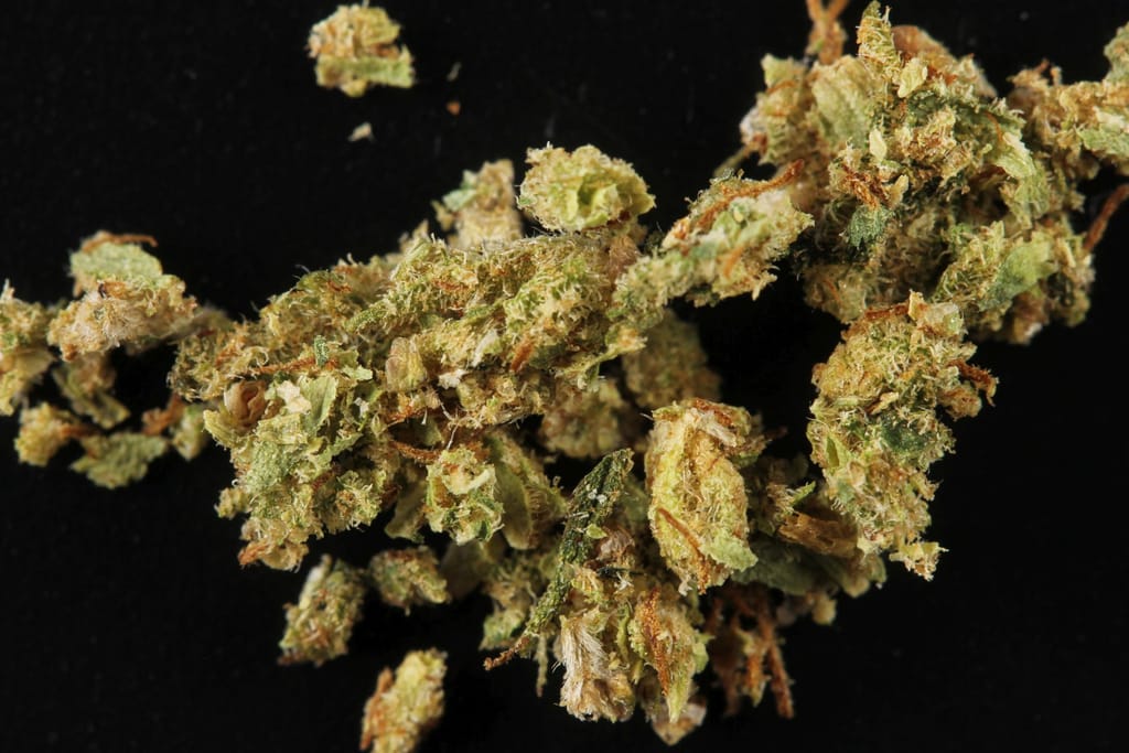 Cannabis with synthetic cannabinoids molecular scheme