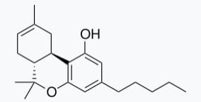 Dab with Delta-8-THC molecular scheme