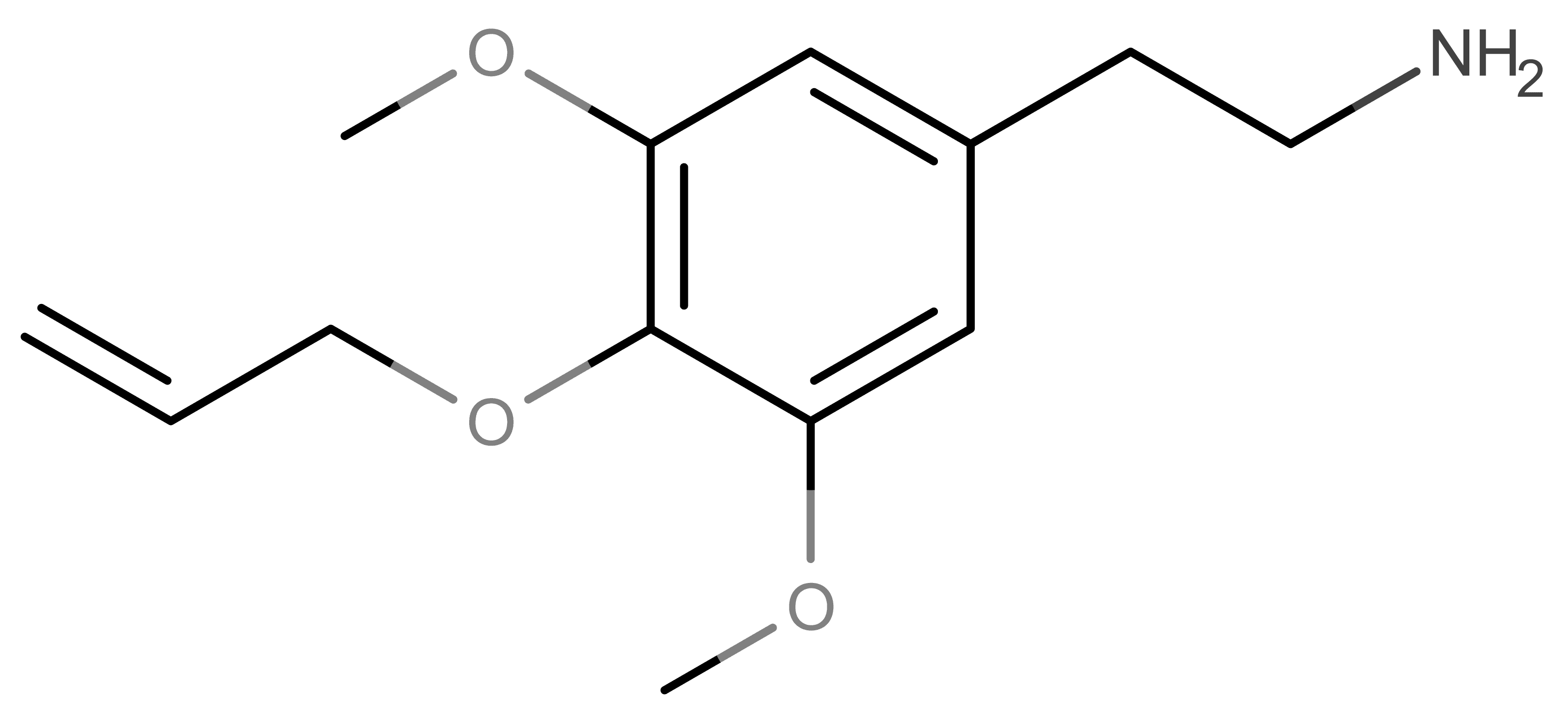 Allylescaline molecular scheme