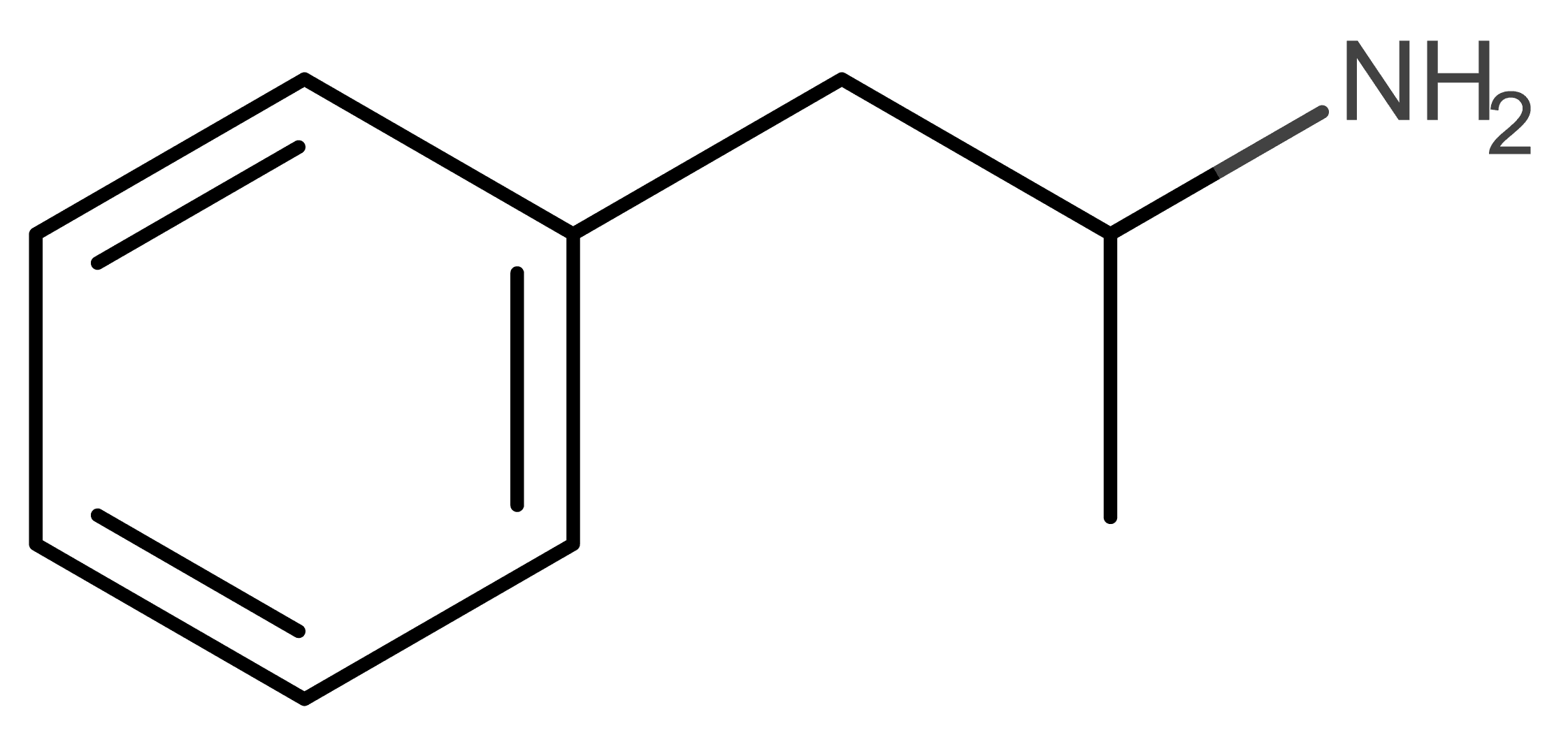 Amphetamine molecular scheme