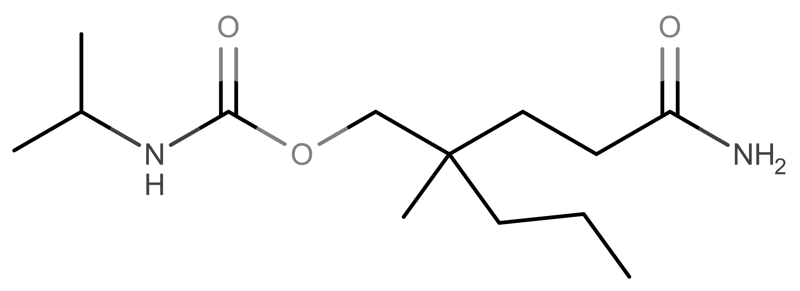Carisoprodol molecular scheme