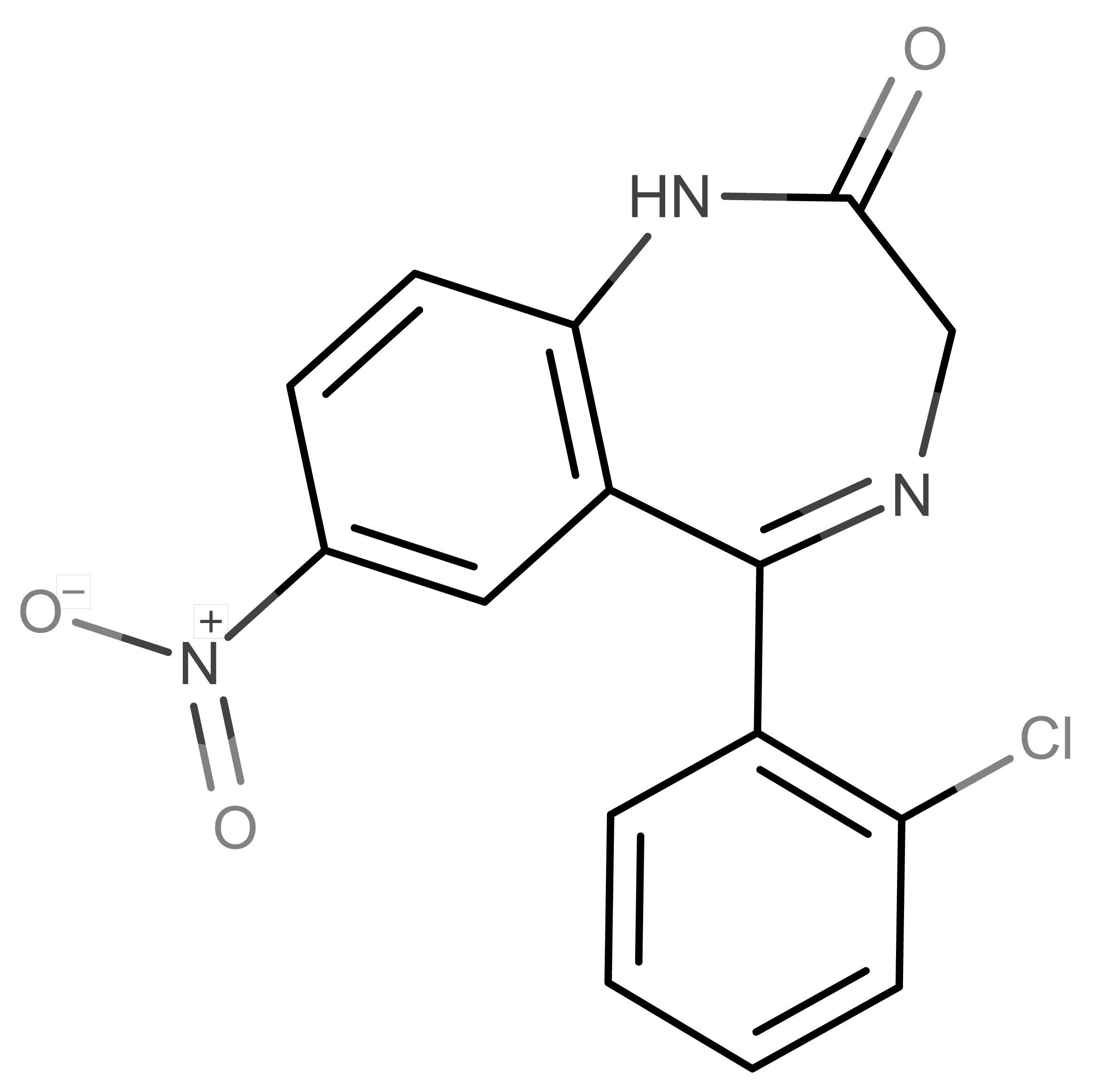 Clonazepam molecular scheme