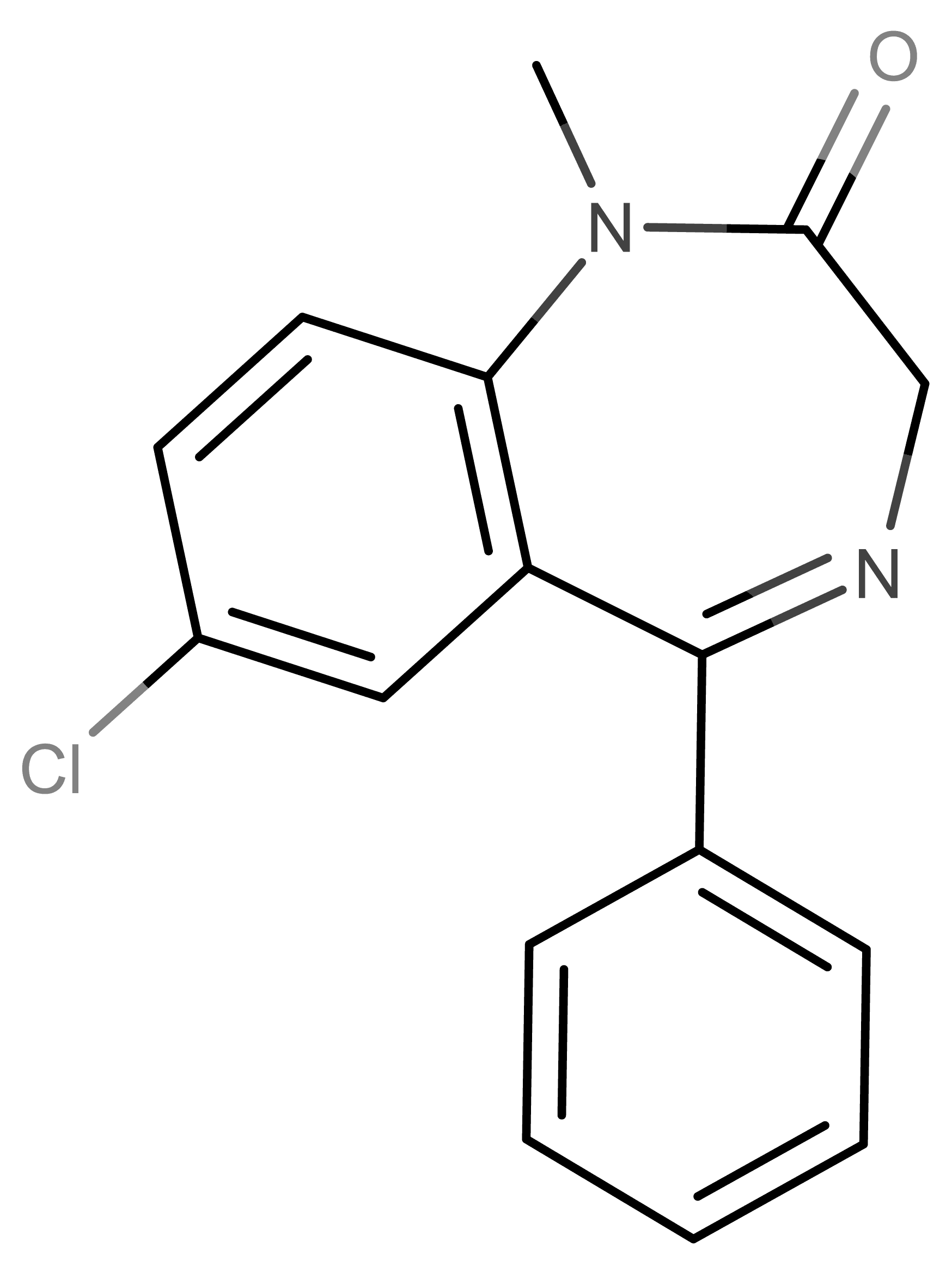 Diazepam molecular scheme