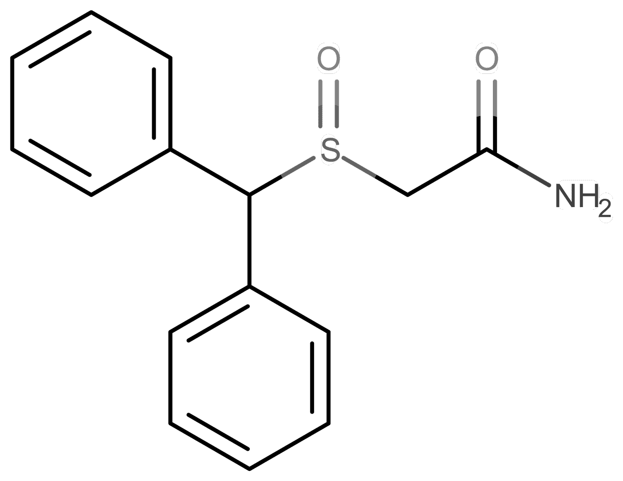 Modafinil molecular scheme