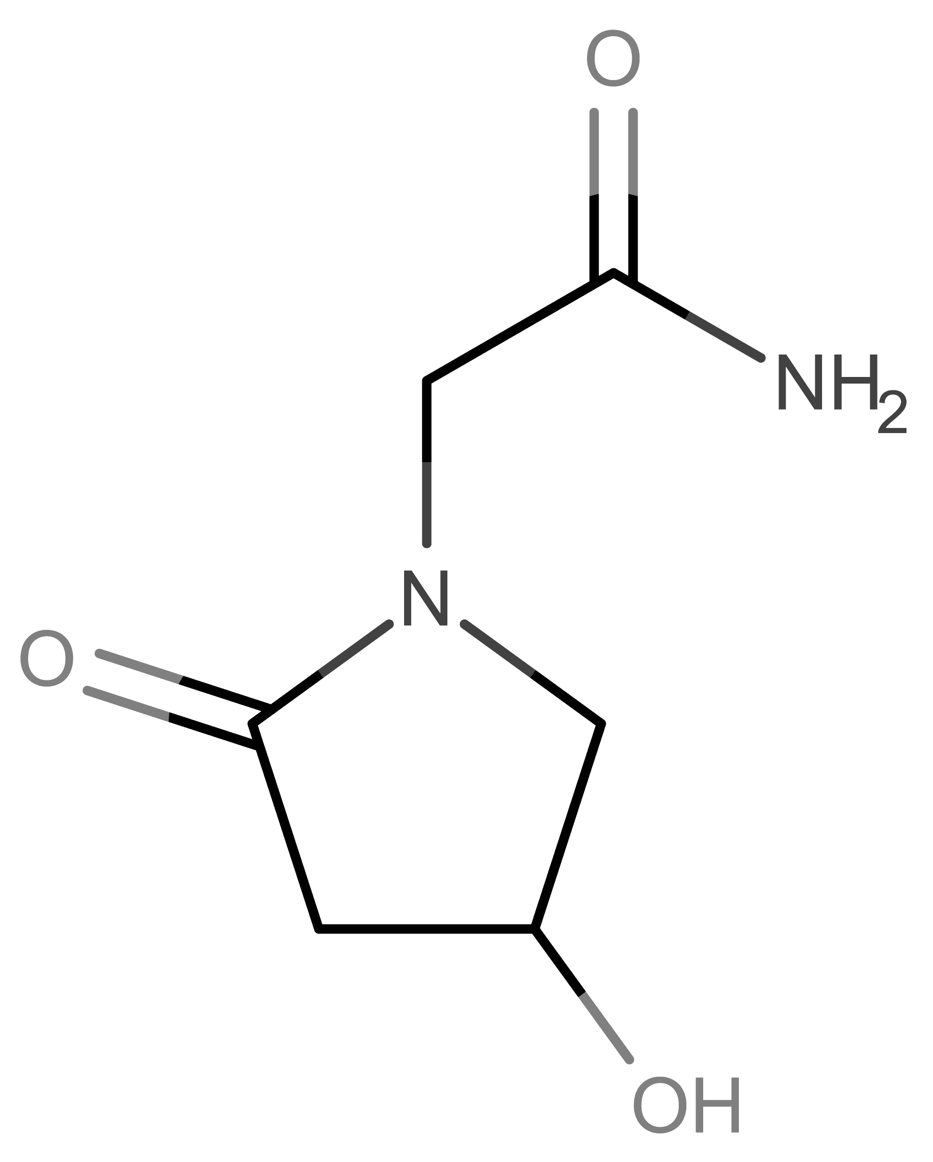 Oxiracetam molecular scheme