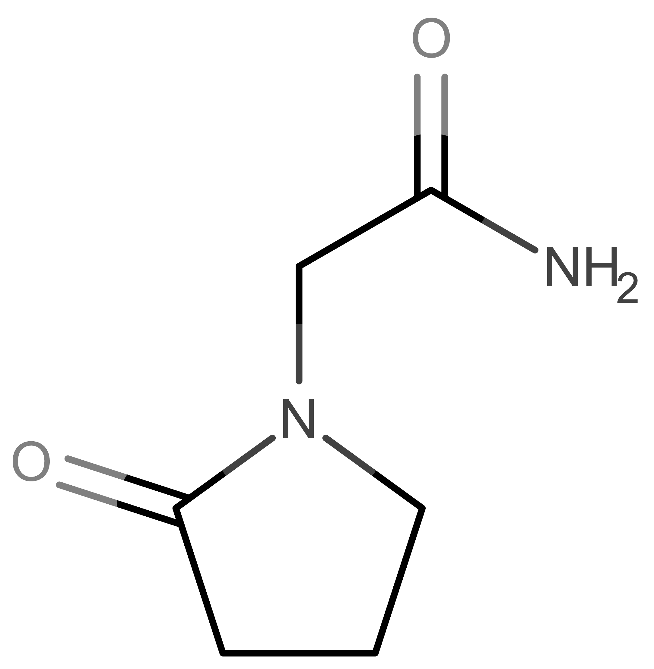 Piracetam molecular scheme