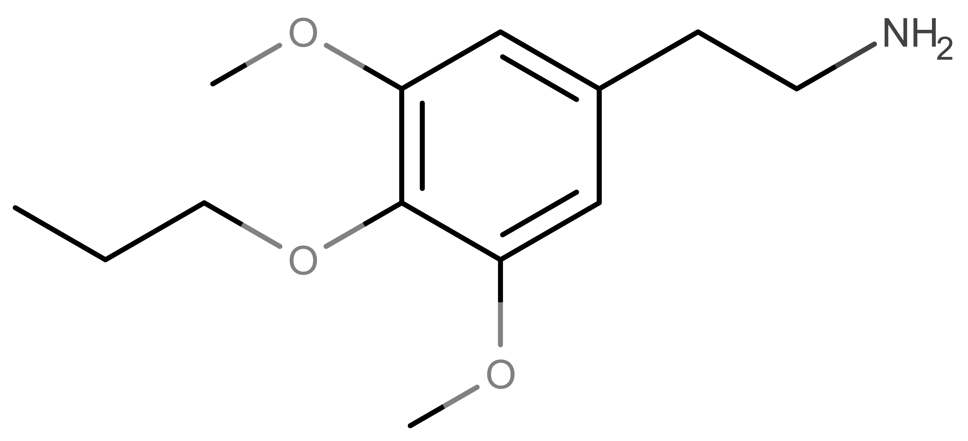 Proscaline molecular scheme