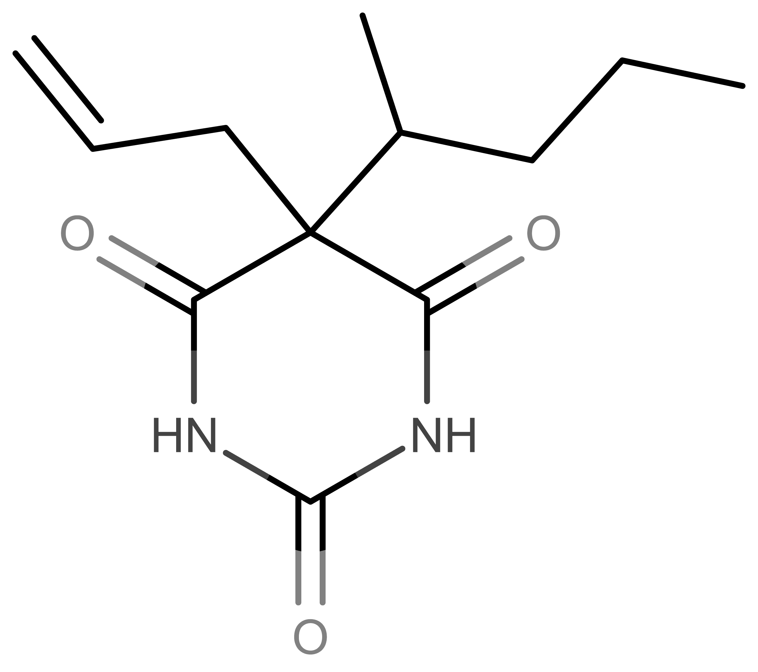 Secobarbital molecular scheme