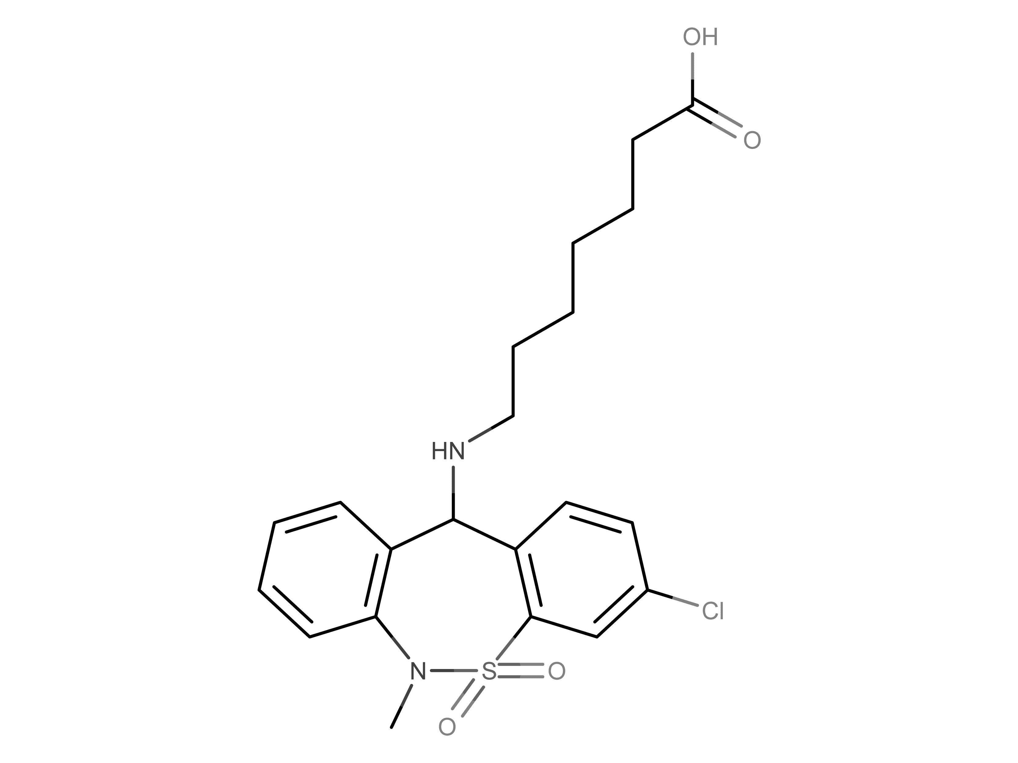 Tianeptine molecular scheme