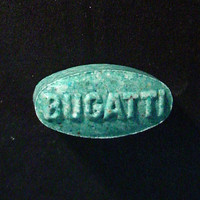 Blue Bugatti molecular scheme