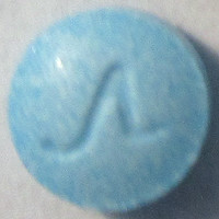 Blue Oxycodone molecular scheme