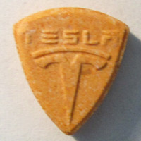 Red Tesla molecular scheme