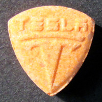 Orange Tesla molecular scheme