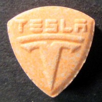 Orange Tesla molecular scheme