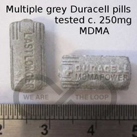 Grey Duracell molecular scheme