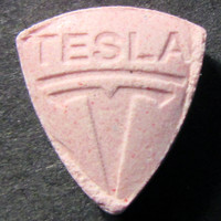 Pink Tesla molecular scheme