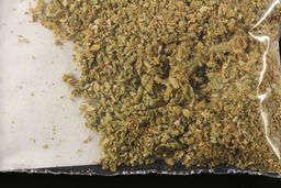 Cannabis with synthetic cannabinoid molecular scheme