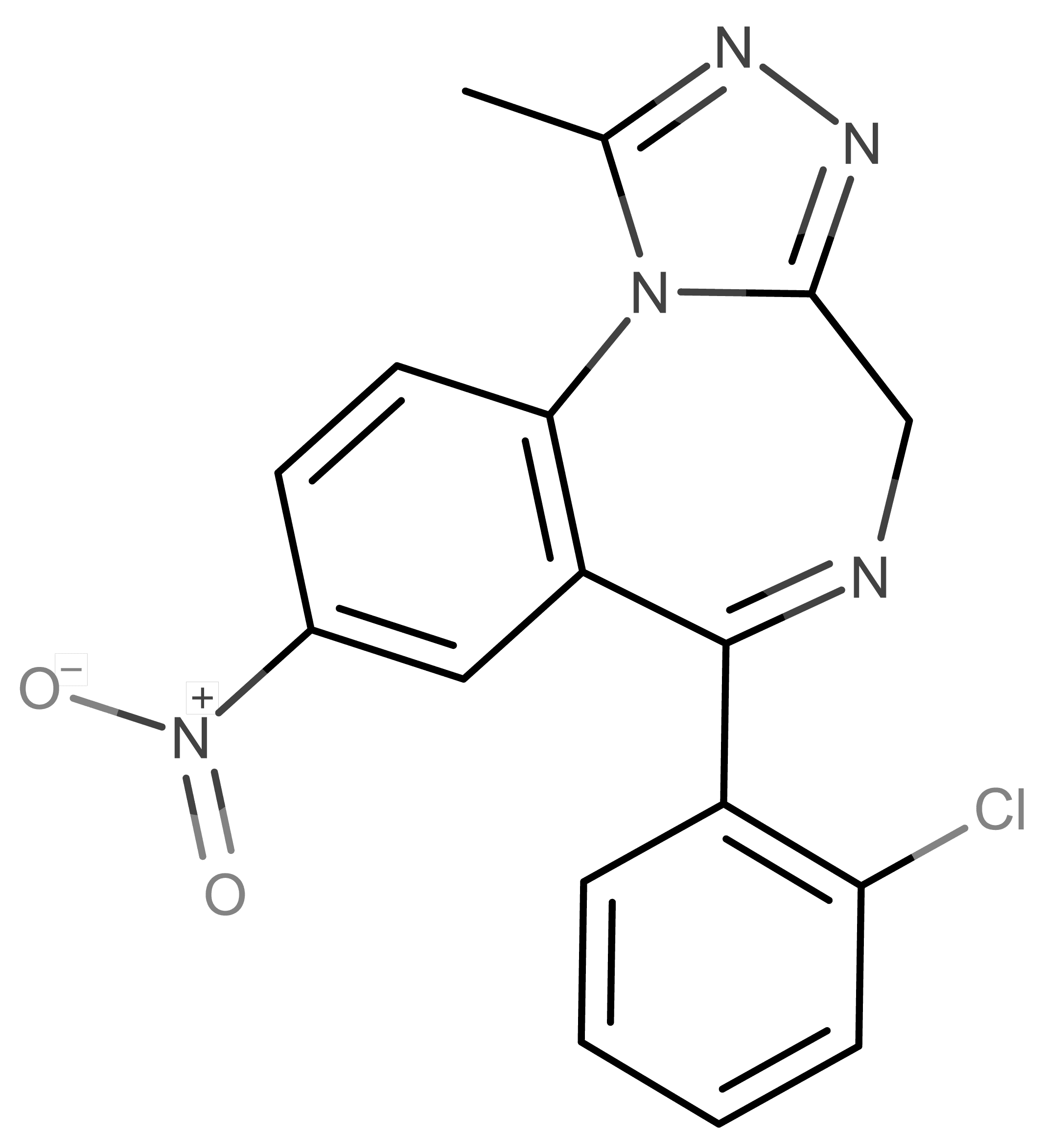 Clonazolam molecular scheme