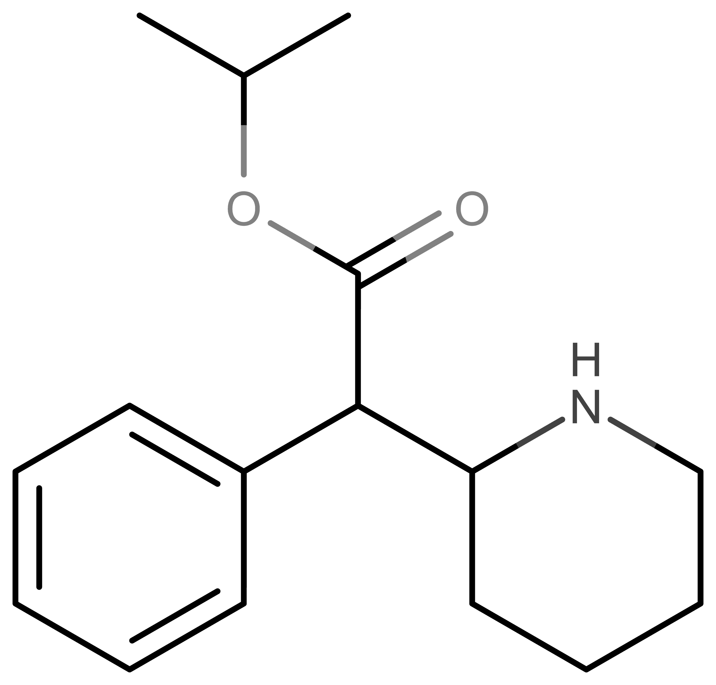 Isopropylphenidate molecular scheme