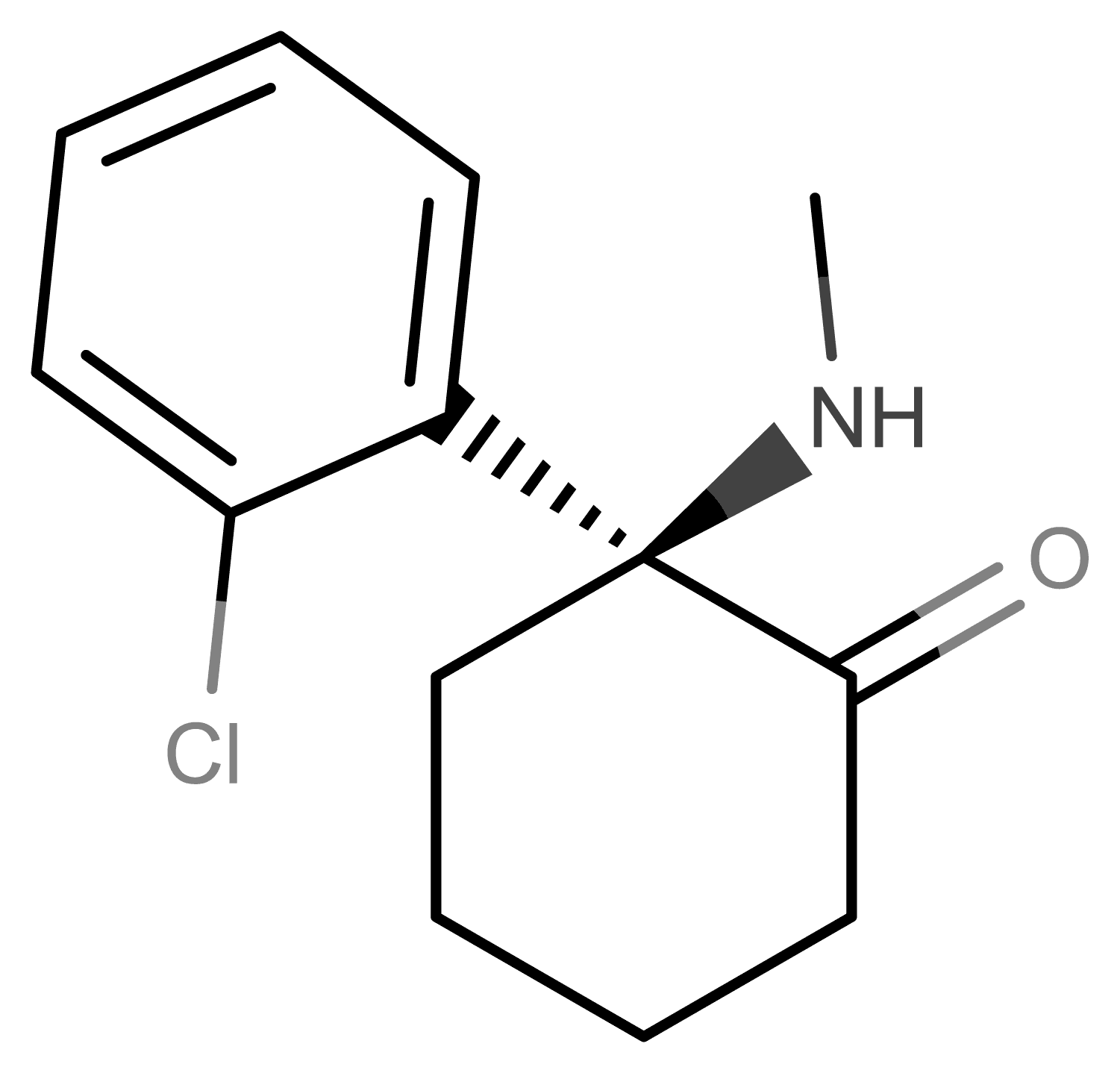 Ketamine molecular scheme