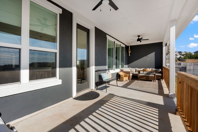 Extended covered back patio