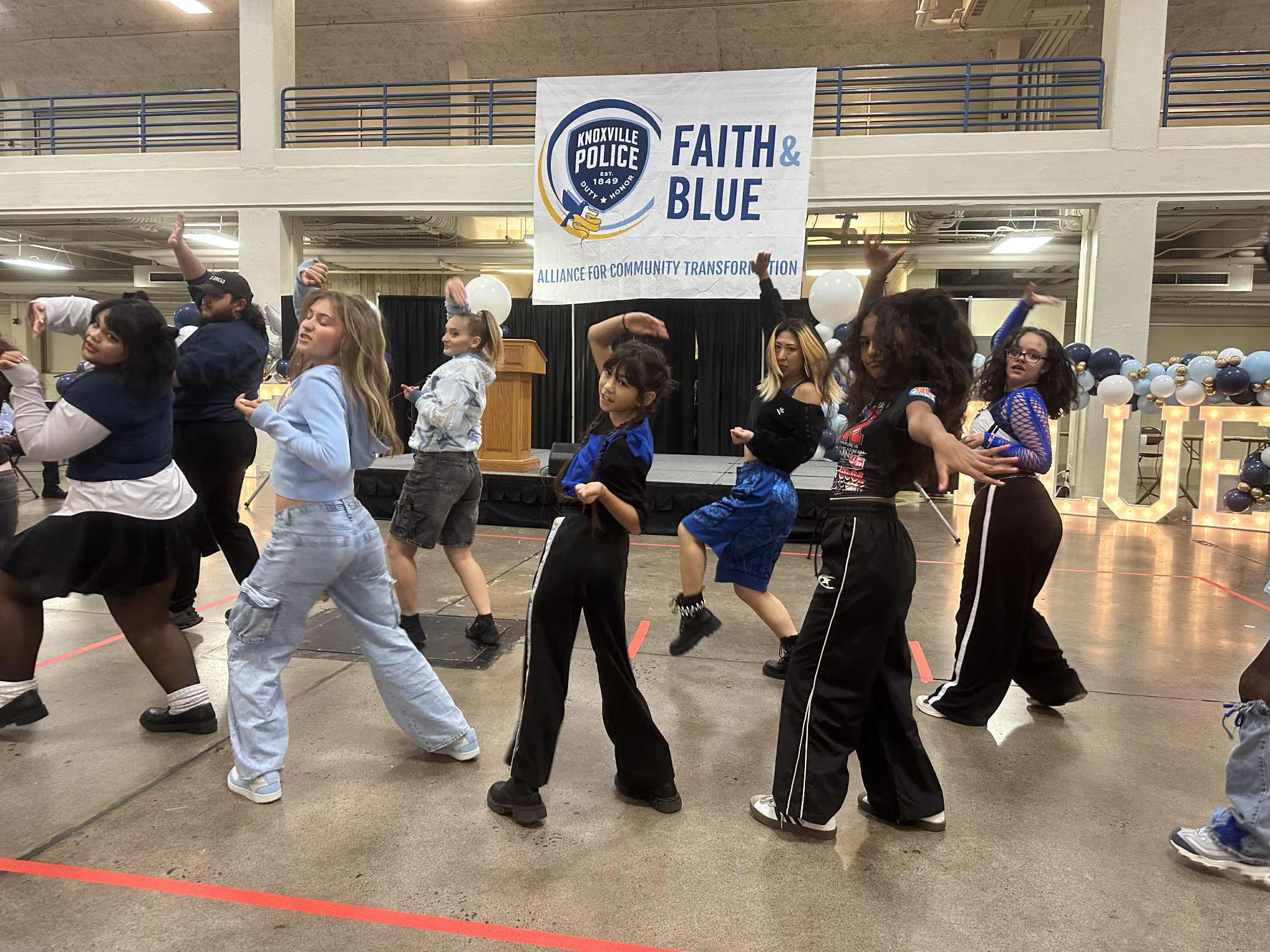 Knox Pop Con Performs at Knoxville's Faith & Blue Community Event