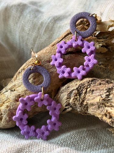 Pendientes Violeta