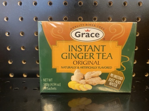 Instant ginger tea