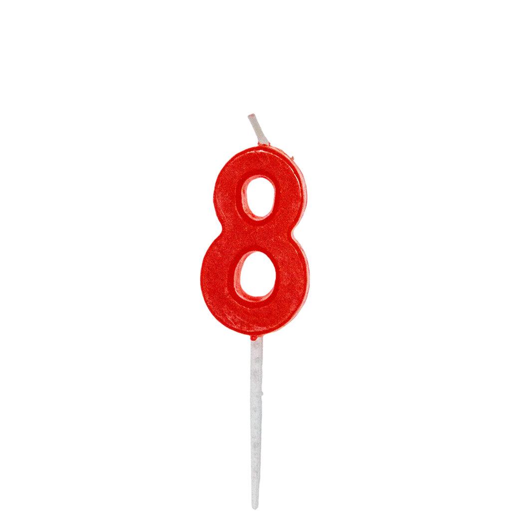 NUMBER 'EIGHT' CANDLE 