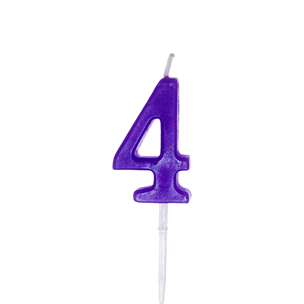 NUMBER 'FOUR' CANDLE 