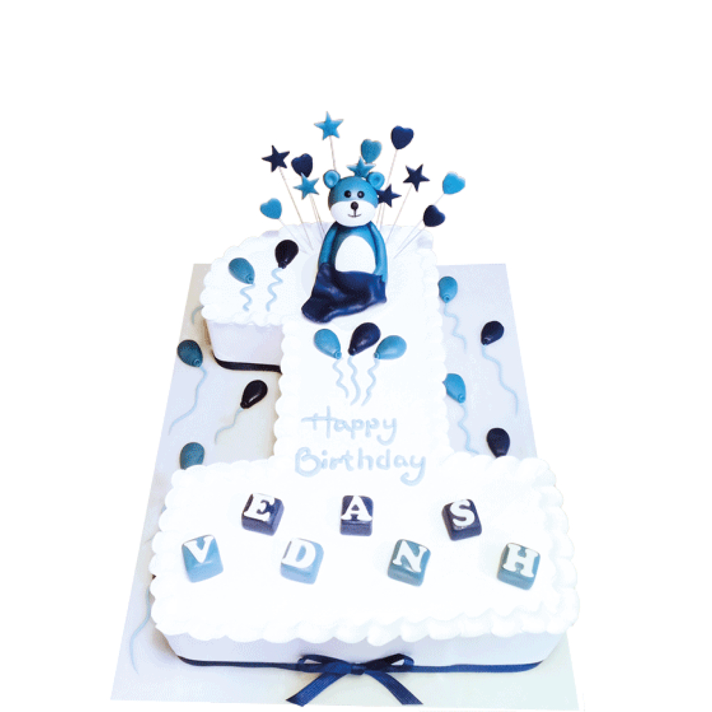 CHARMING BEAR "1ST BIRTHDAY" (CUSTOMIZE)