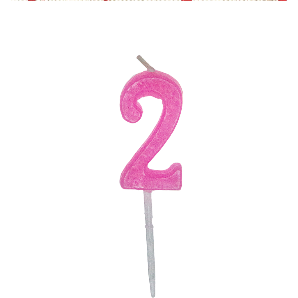 NUMBER 'TWO' CANDLE 
