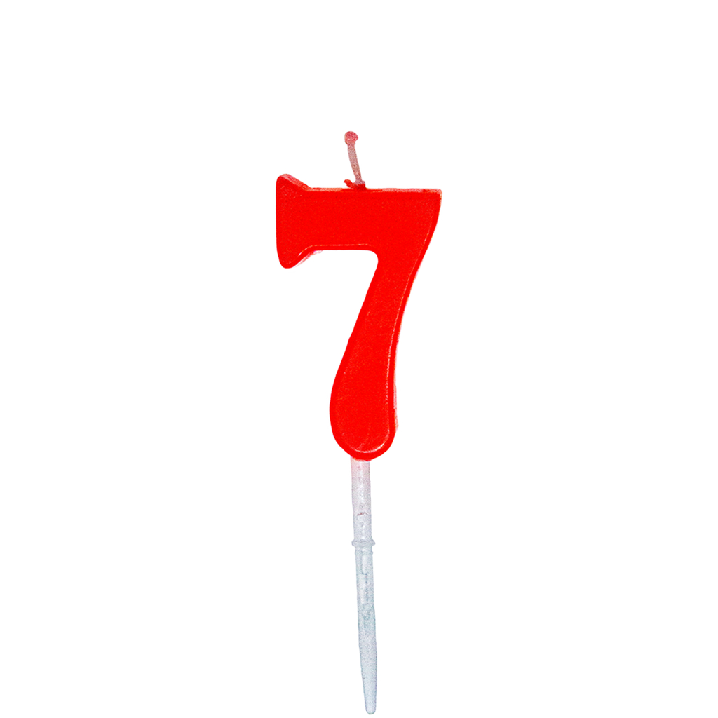 NUMBER 'SEVEN' CANDLE 