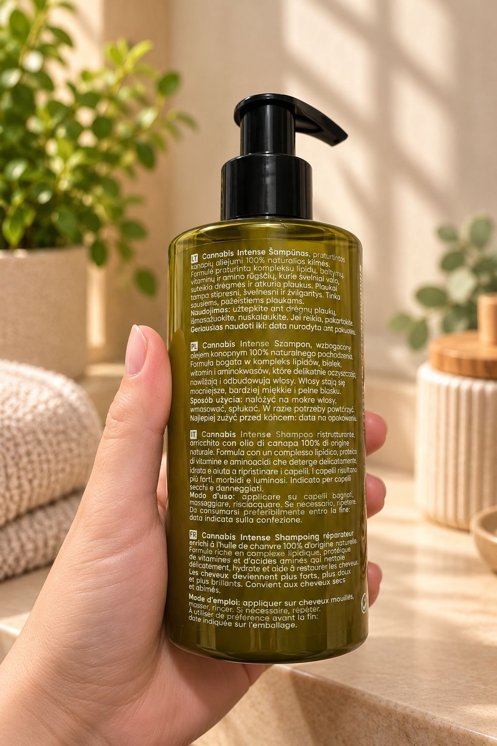 Mihi Cannabis Intense atkuriamasis šampūnas — nuotrauka 2