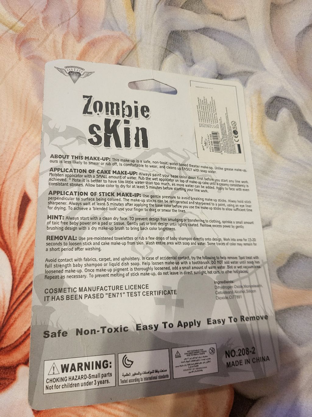 Zombio odos grimas Zombie Skin 28 ml — nuotrauka 2