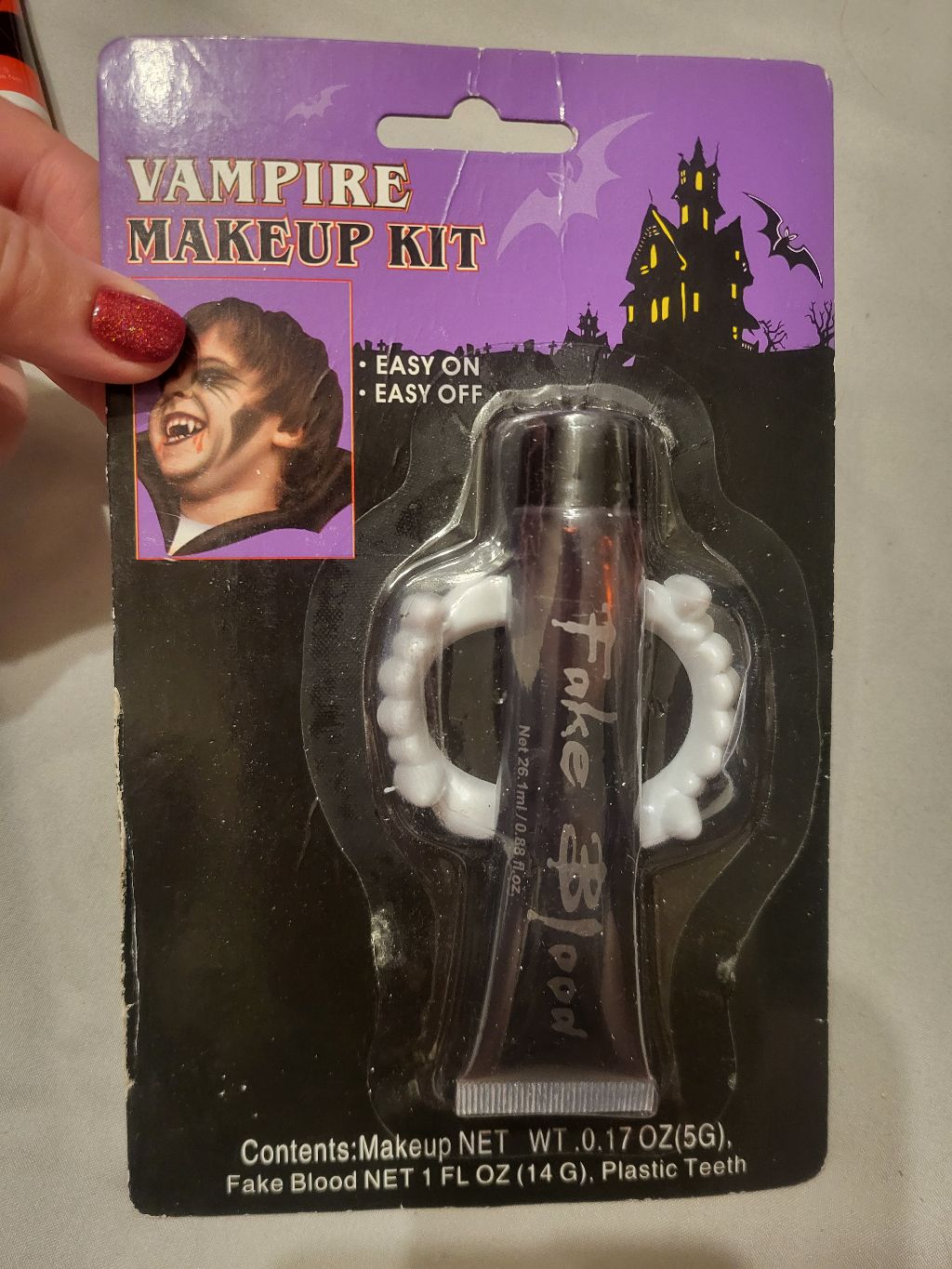 Vampyro makiažo rinkinys Helovinui